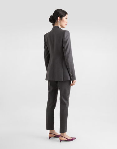 Hlače Dolce & Gabbana Tailored Woolen Pants Rjava | FTAM2TFU287S8290, 2