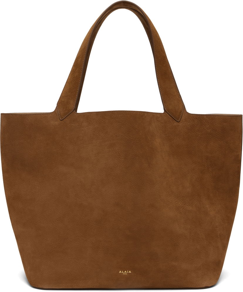 Tote bag Alaïa ALAÏA 'Le Cabas' Suede Tote Rjava | AA1S15042CA214