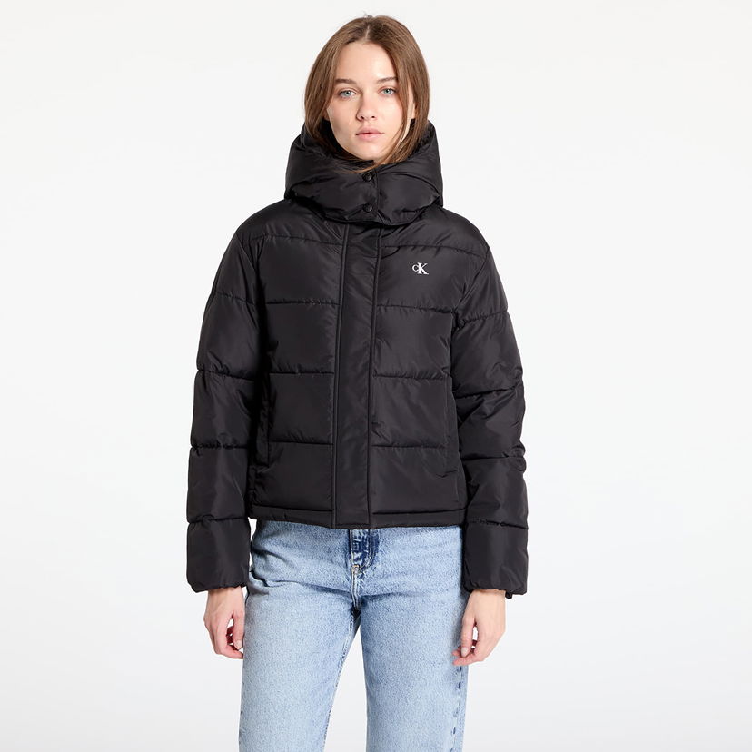 Puhovka CALVIN KLEIN Matte Monologo Jacket Black Črna | J20J224119 BEH
