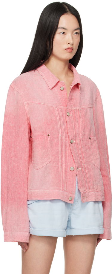 Jakna R13 R13 Relaxed Pleated Trucker Jacket Roza | R13WD165-D313A, 1