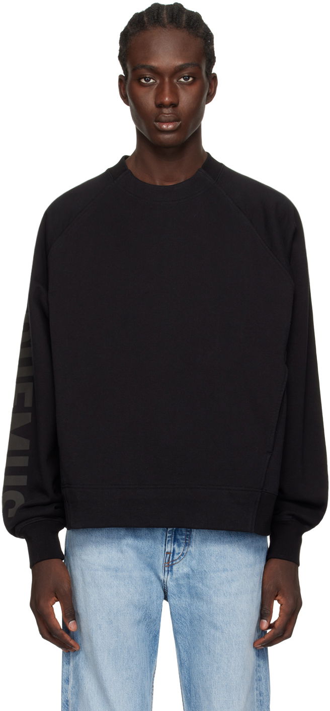 Pulover Jacquemus Les Classiques 'Le Sweatshirt Typo' Sweatshirt Črna | 24E245JS236-2341