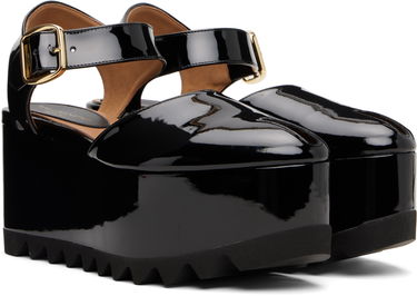 Superge in čevlji Stella McCartney Stella McCartney Elyse Patent Platform Sandals Črna | 810554APADF0, 3