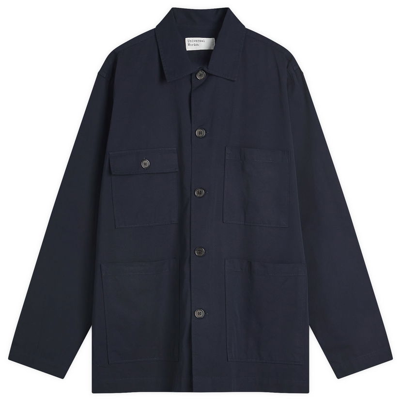 Srajce Universal Works Universal Works Military Shirting Dockside Overshirt, Size Large Mornarica | P32051-NVY