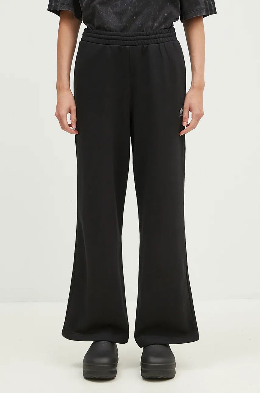 Trenirka adidas Originals Wideleg Fleece Pants Črna | JN3030
