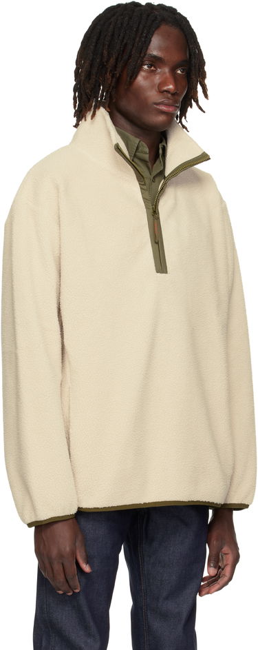 Pleteni pulover A.P.C. A.P.C. Willy Fleece Pullover Bež | PSAIF-H27990, 1