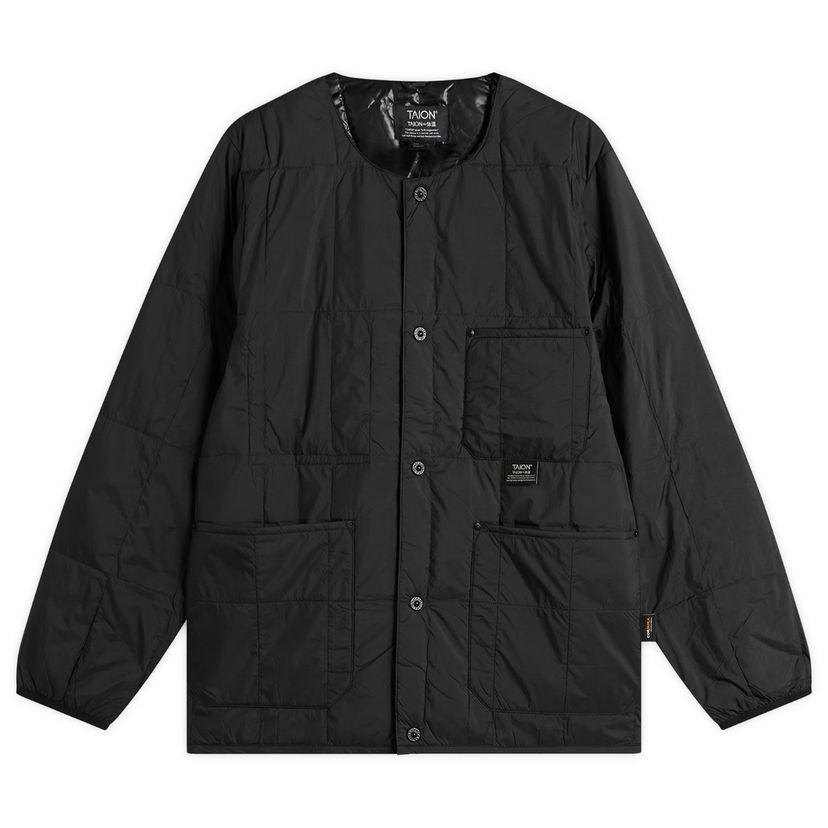 Puhovka TAION Work Crew Neck Down Jacket Črna | TAION-104BWK-BLK