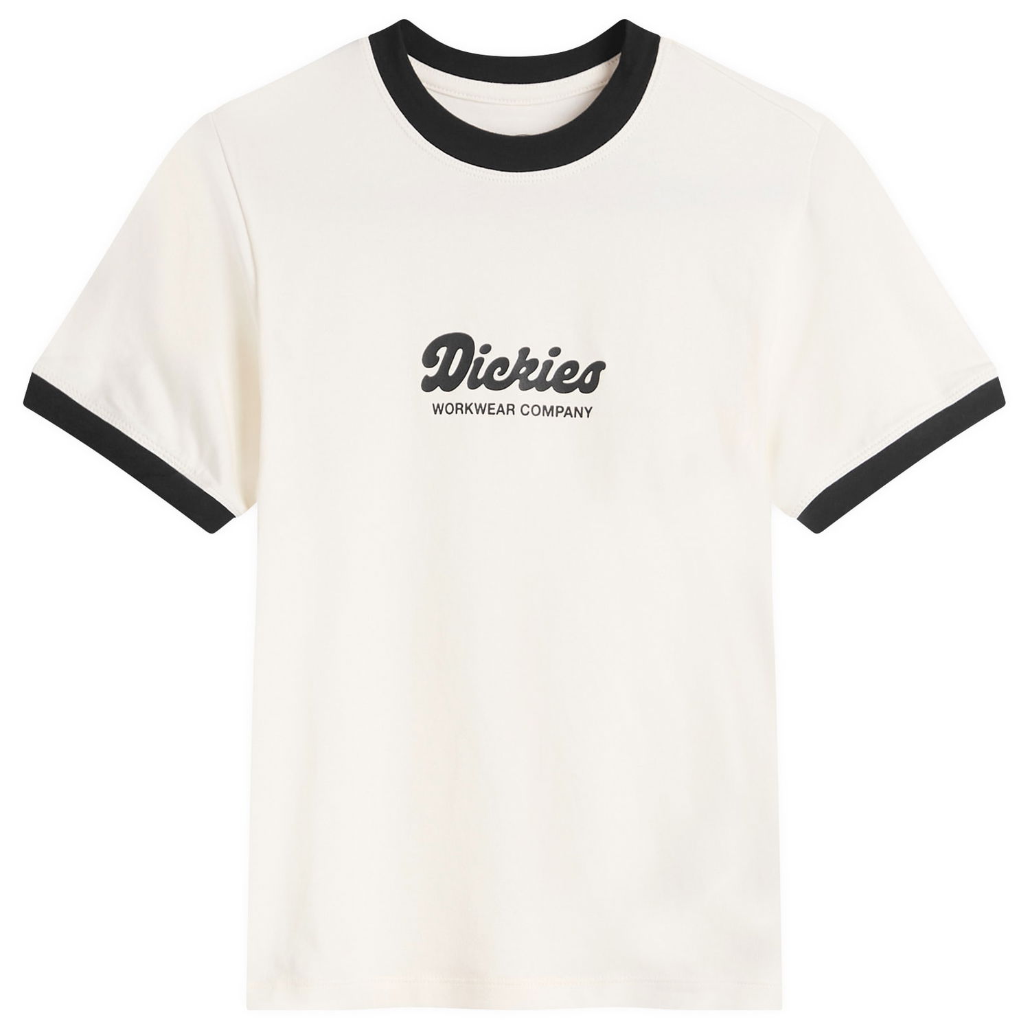 Majica Dickies Women's Lewistown Ringer T-Shirt, Size Large Bela | DK0A4Z8IC481, 1