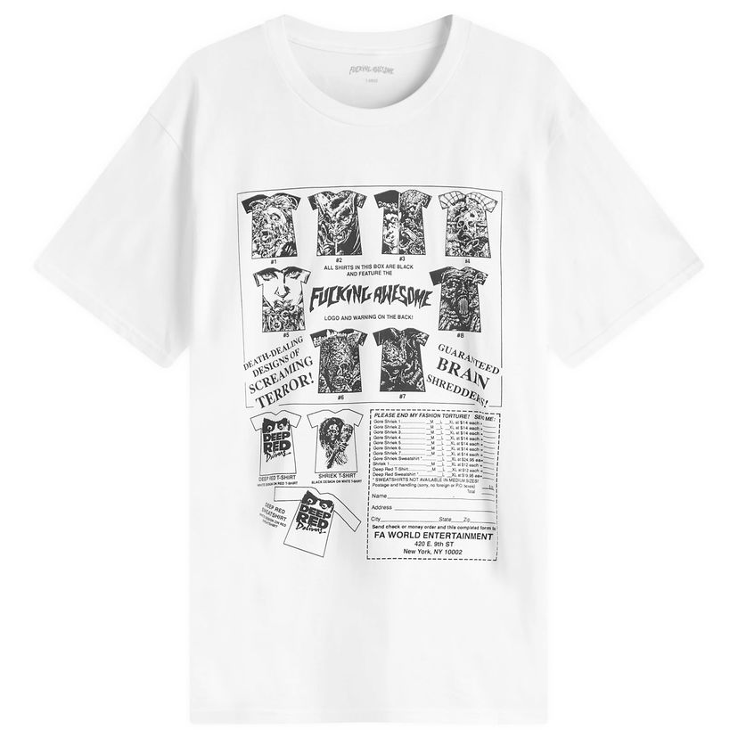 Majica Fucking Awesome Gore Shriek Graphic T-Shirt Bela | FA1994-WHT