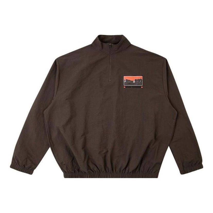 Vetrovka Cactus Jack by Travis Scott Travis Scott Cactus Trails Half-Zip Windbreaker Rjava | CJNTOP12BROWN