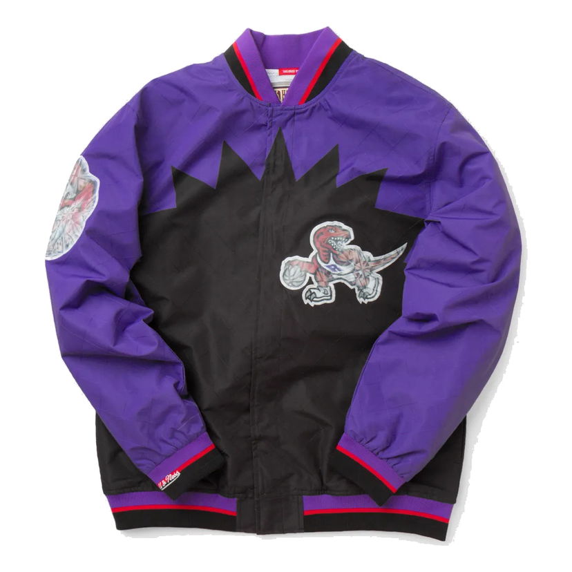 Bomber jakna Mitchell & Ness Mitchell & Ness Raptors Anniversary Warm Up Jacket Lila | OJBF1201-TRAYYPPPBLCK