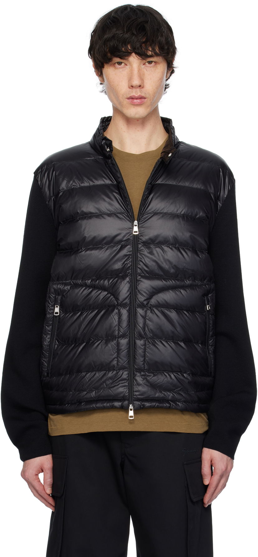 Puhovka Moncler Moncler Padded Zip-Up Jacket Črna | K10919B00016M1131