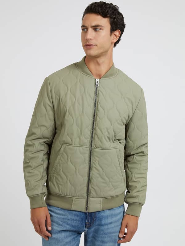 Jakna GUESS Quilted Bomber Siva | M3RL08WBS80, 0