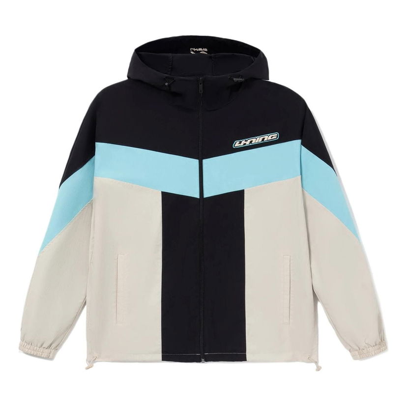 Vetrovka Li-Ning Color Block Full Zip Hooded Jacket Črna | AFDS033-5