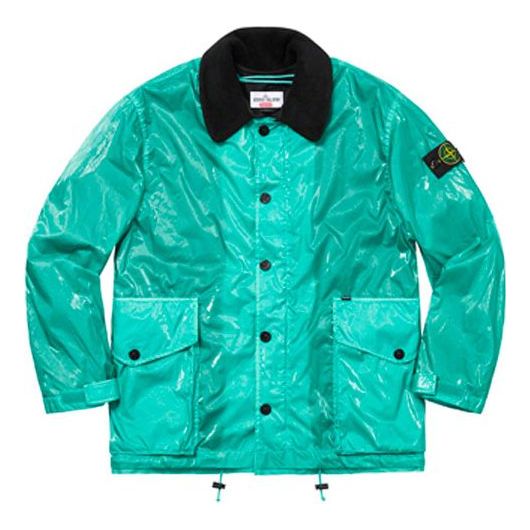 Jakna Supreme Stone Island x Supreme Silk Light Jacket Zelena | SUP-SS19-419