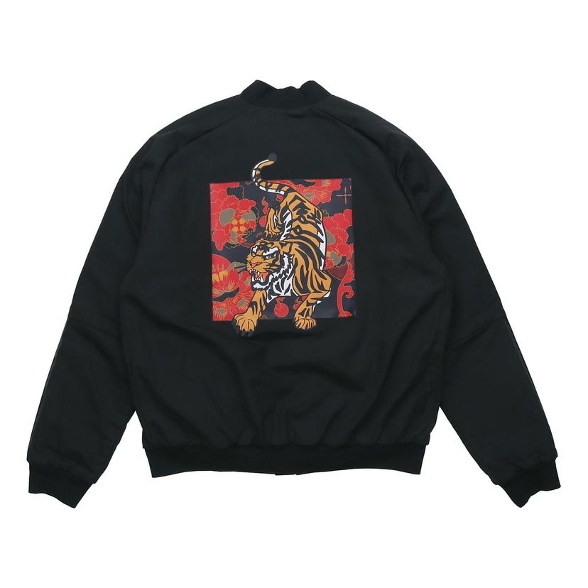 Bomber jakna adidas Originals Bomb Series Pattern Jacket Črna | GG0777