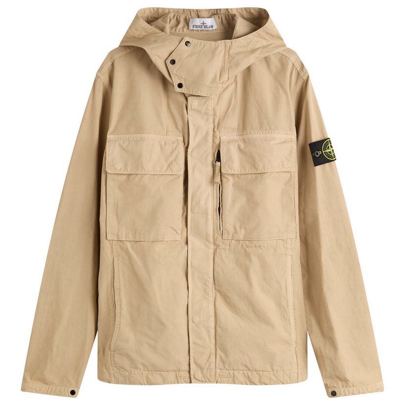Jakna Stone Island Stone Island Canvas Weave Hooded Jacket, Size Large Bež | K2S15Q100012-V009A