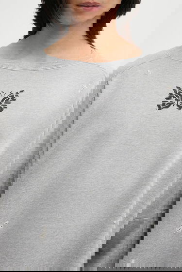 Pulover Needles Needles Deconstructed Sweatshirt Siva | RW336, 3