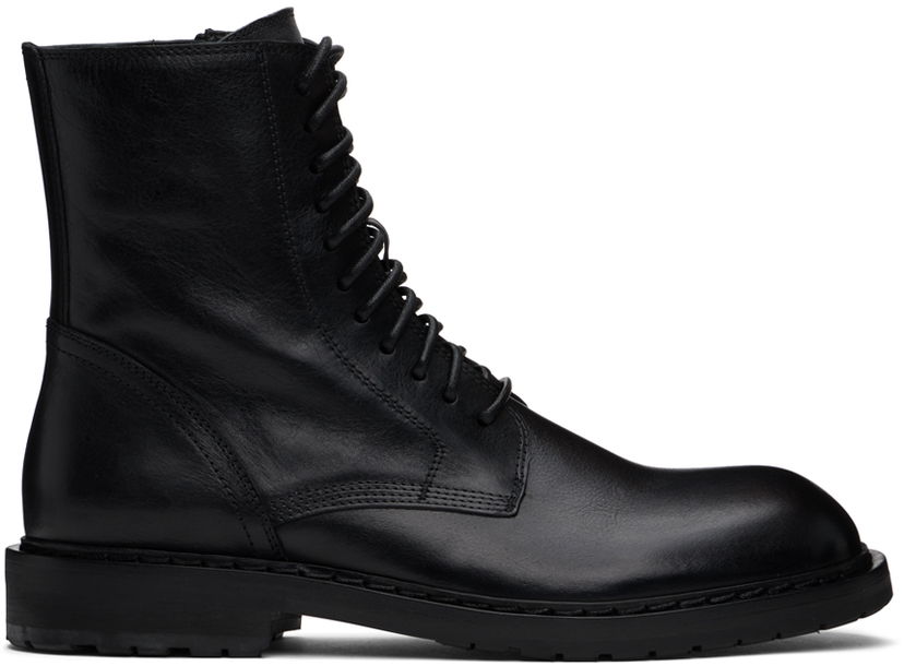 Oblačila Ann Demeulemeester Ann Demeulemeester Danny Leather Boots Črna | 2201-M-C01-380-099
