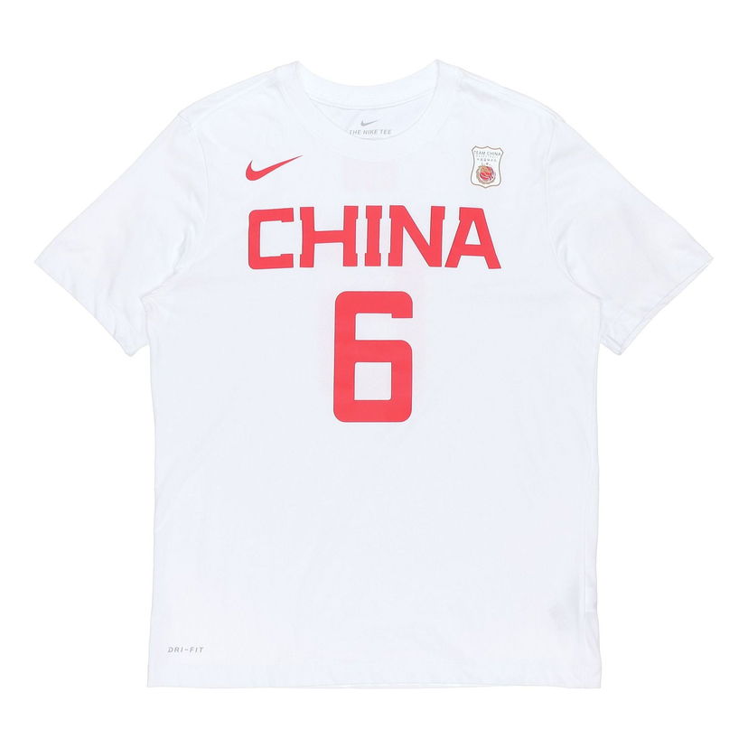 Dres Nike Dri-FIT Team China #6 T-Shirt Bela | BQ3757-101