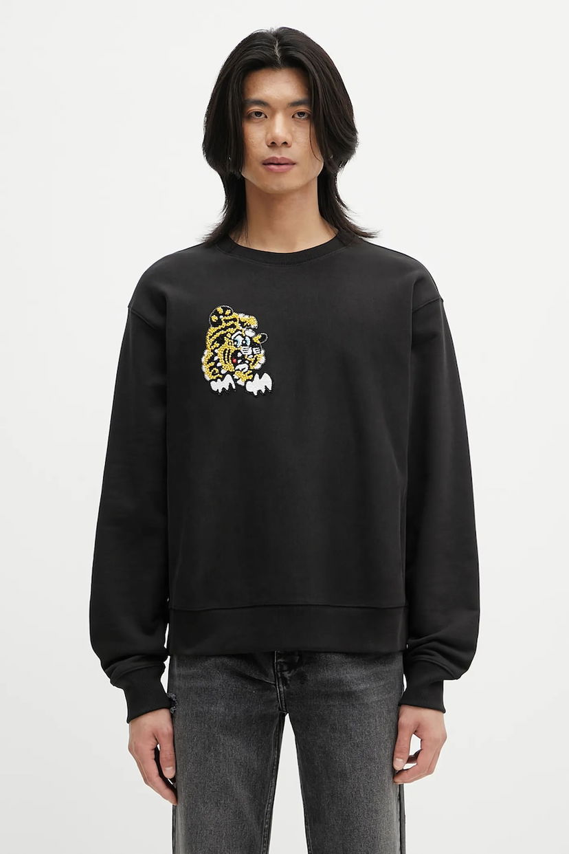 Pulover KENZO Kenzo Tiger Sweatshirt Črna | FF55SW2744MC.99J