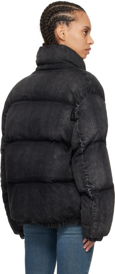 Puhovka Diesel Diesel W-Mons-A Denim Puffer Jacket Črna | A16077 0ABCB, 2