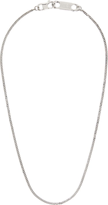 Ogrlica Maison Margiela MM6 Maison Margiela Silver Mixed Chain Necklace Kovinski | SM6UU0081 P8371, 0