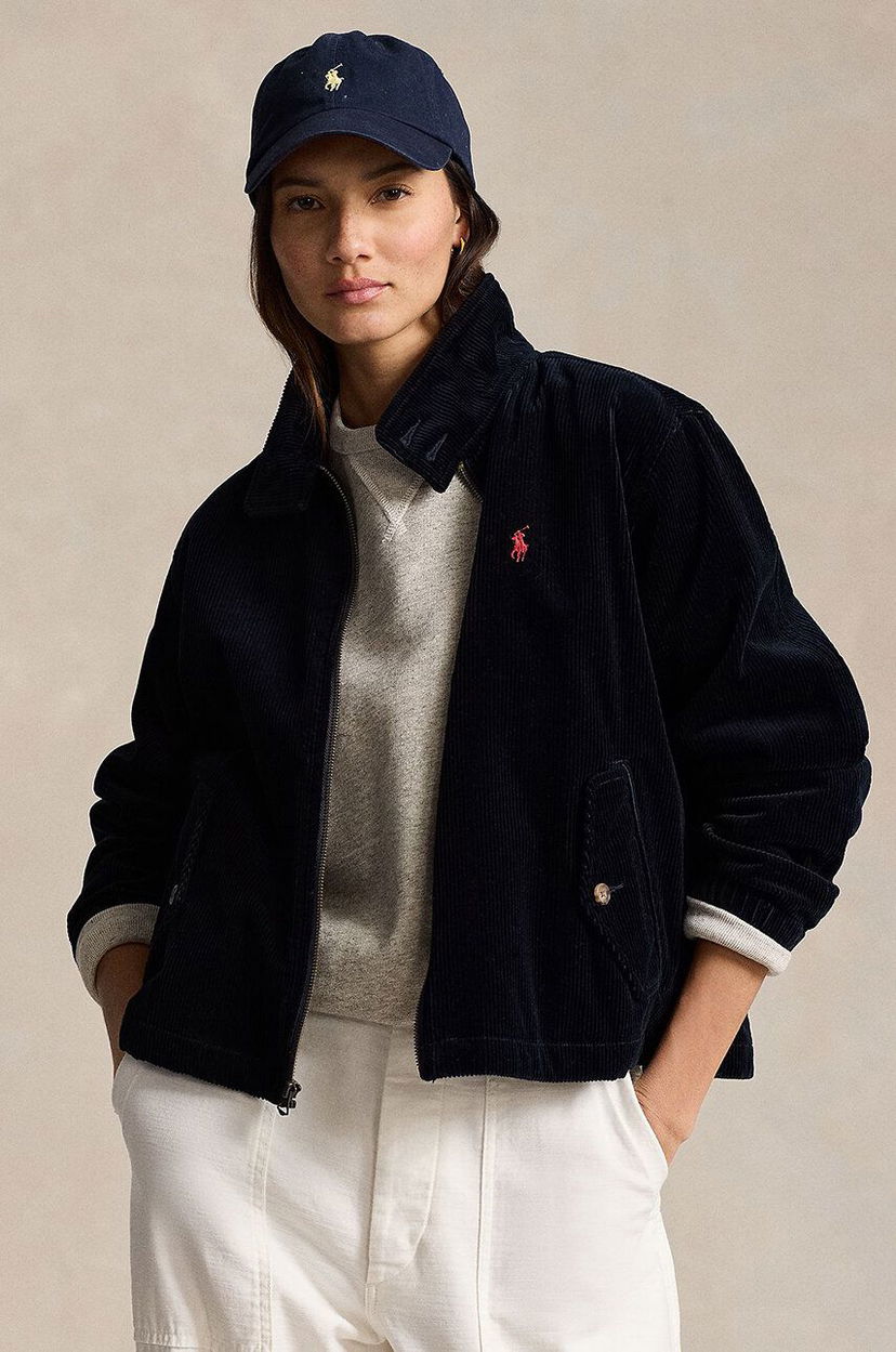 Bomber jakna Polo by Ralph Lauren Corduroy Bomber Jacket Modra | 211941067