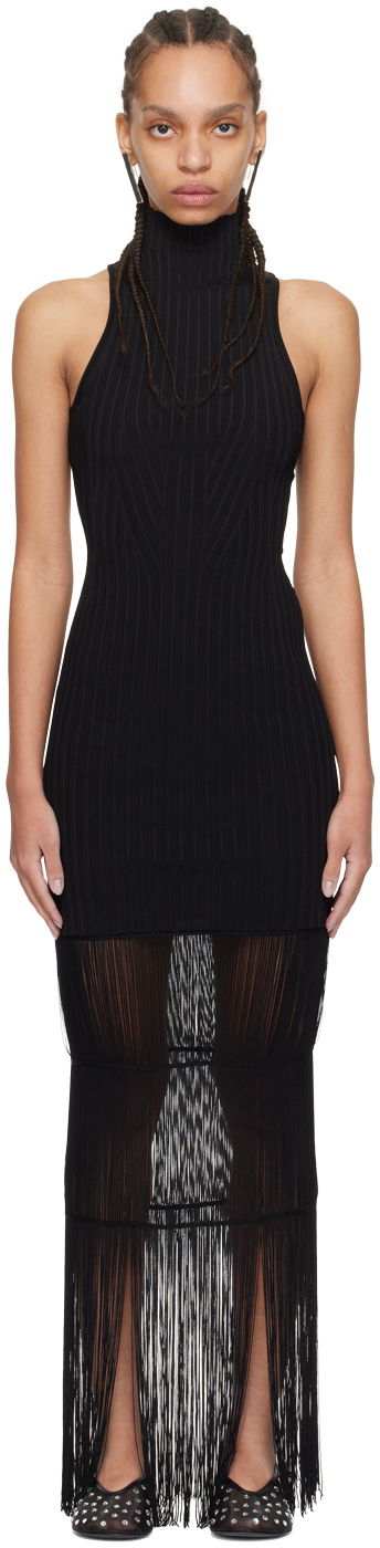 Obleke Khaite Midi Dress Črna | 9557429