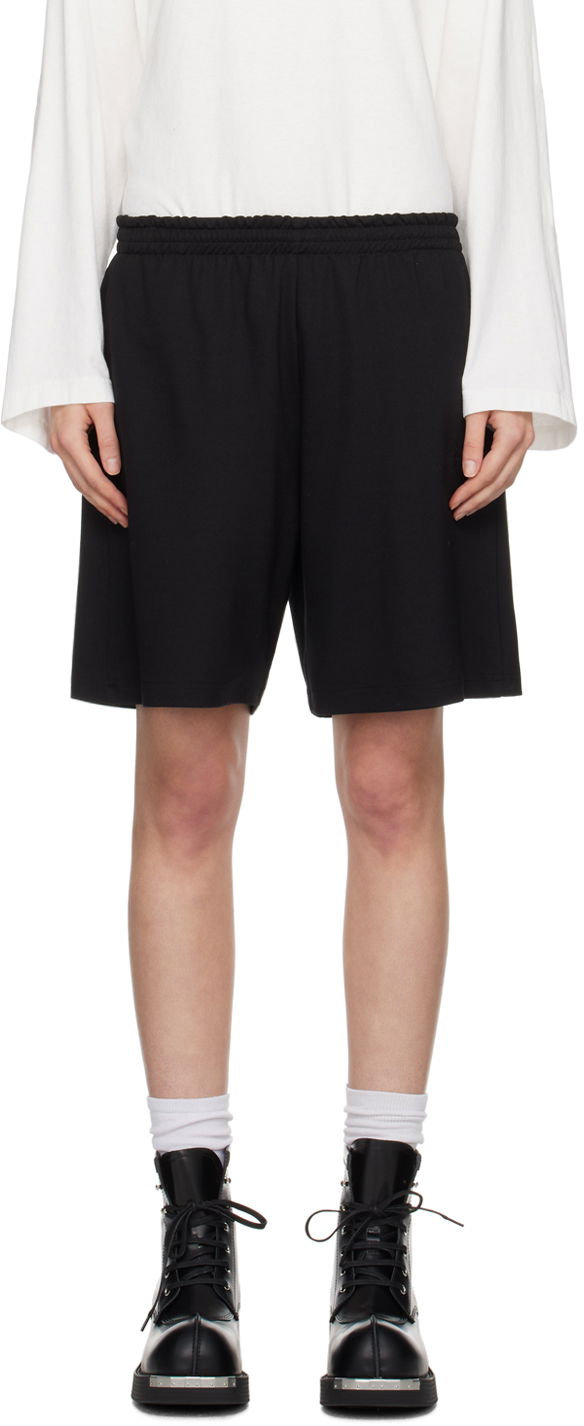 Kratke hlače Maison Margiela MM6 Embroidered Shorts Črna | S52MU0118 S22600