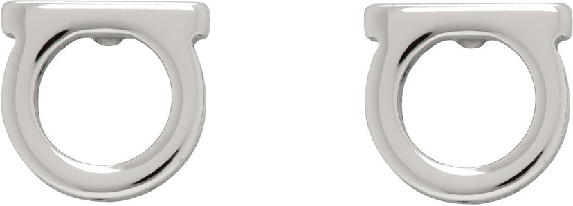 Uhani FERRAGAMO Ferragamo Gancini Earrings Kovinski | 696433