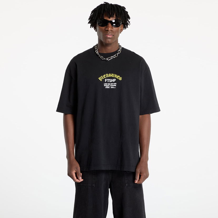 Majica Pleasures FTSHP x Questions T-Shirt Črna | P24W075 BLACK