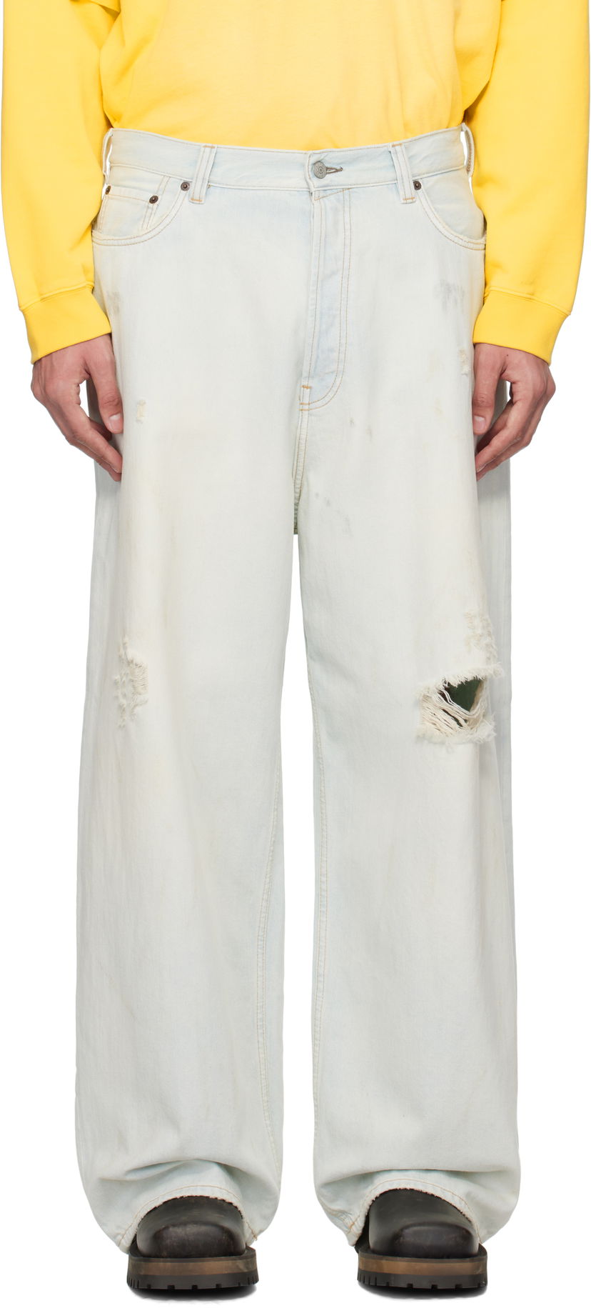 Kavbojke Acne Studios Acne Studios Super Baggy Fit 2023M Jeans Modra | B00388-