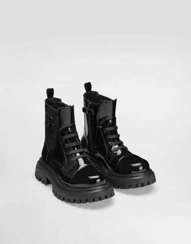 Modni dodatki Dolce & Gabbana Dolce & Gabbana Patent Leather Ankle Boots With Elastic Črna | D11360A9A8180999, 1