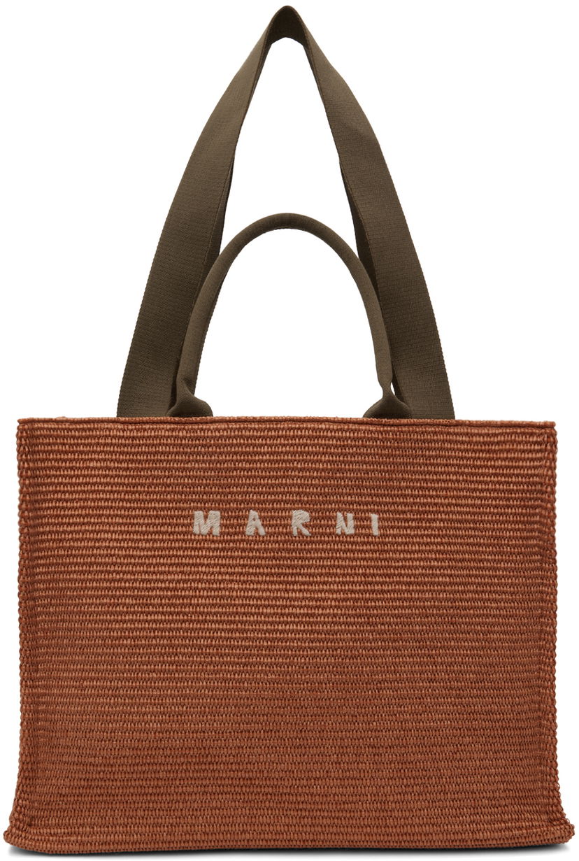 Tote bag Marni Marni Large Basket Tote Rjava | SHMP0078Q0 P3860