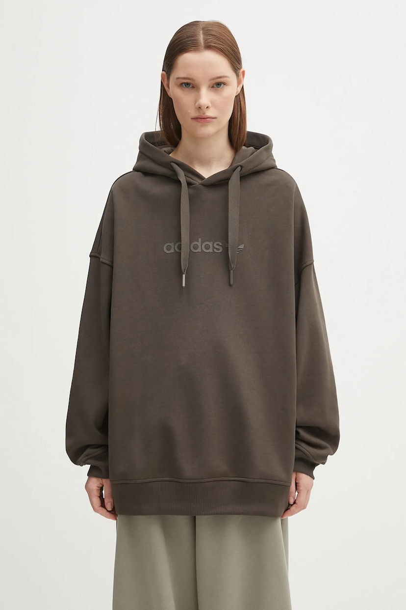 Pulover adidas Originals Adidas Originals Ess Lin Hoodie Rjava | JW1029