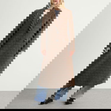 Plašči OUR LEGACY Our Legacy Manta Coat Dorf Check Rjava | W4251MD, 2