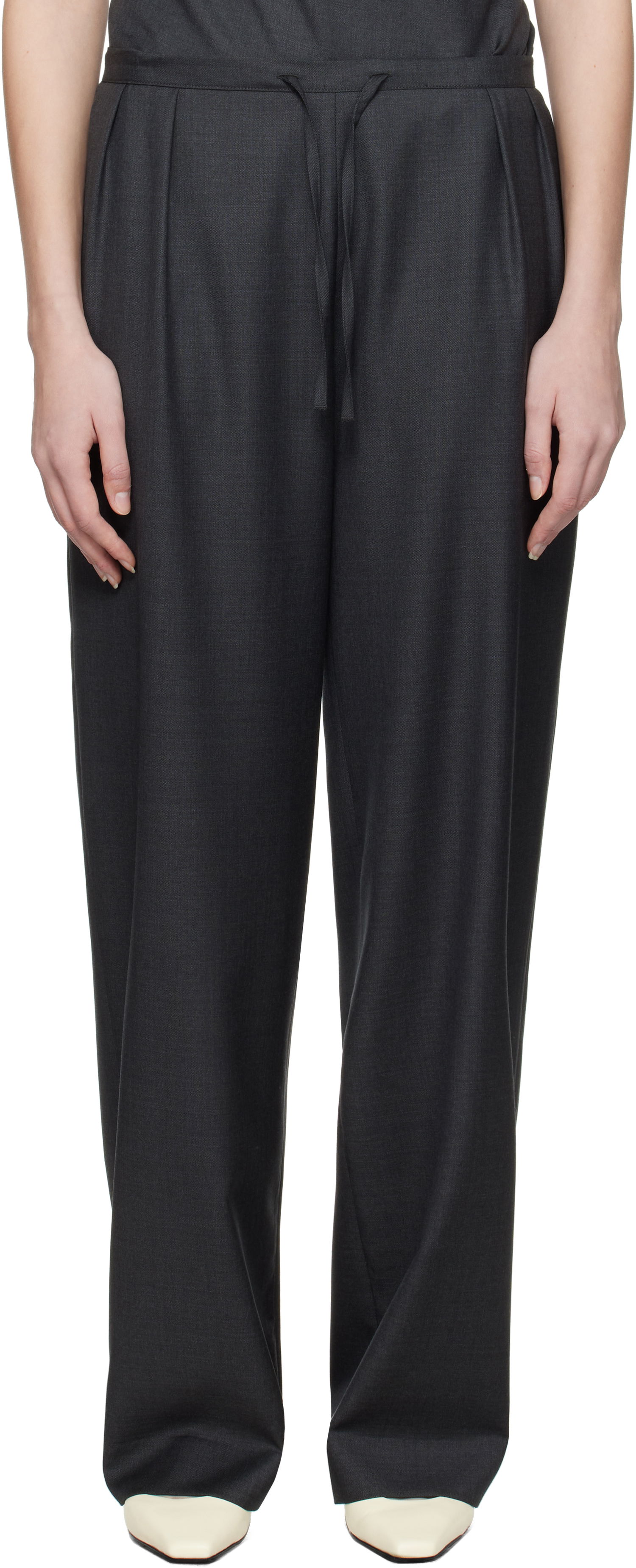 Hlače Loulou de Saison Loulou de Saison Cove Trousers Črna | COVE, 0