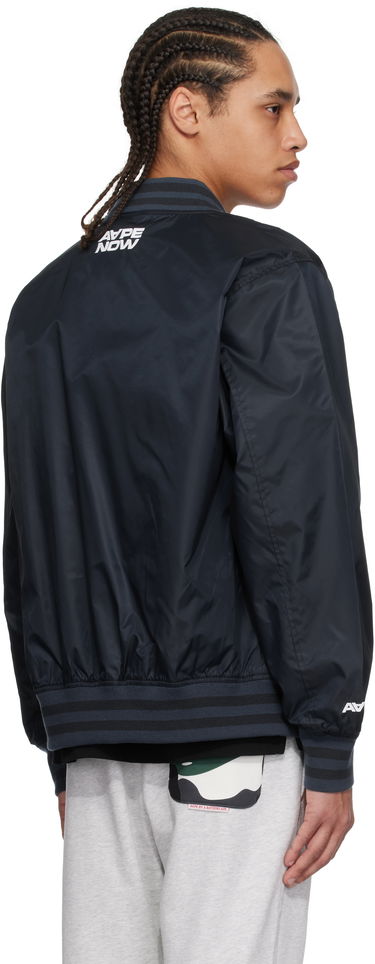 Bomber jakna AAPE by A Bathing Ape AAPE by A Bathing Ape 'AAPE Now' Varsity Bomber Jacket Mornarica | AAPLJM7702XXNNYD, 2