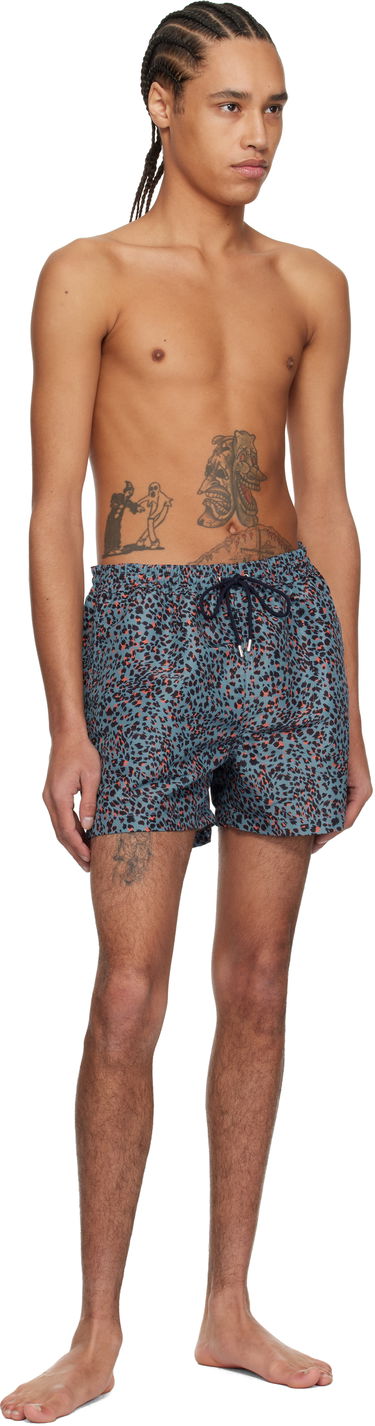Kopalke Paul Smith Paul Smith Leopard Print Swim Shorts Modra | M1A-239B-P41564-44, 3