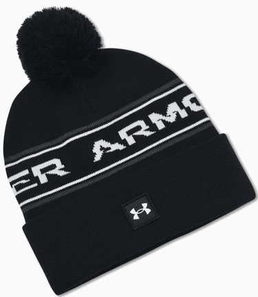 Beanie Under Armour Halftime Pom Beanie Črna | 1379985-001, 0