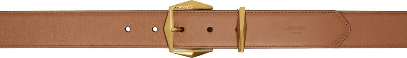 Pasovi Jimmy Choo Jimmy Choo Diamond Buckle Belt Rjava | DIAMOND BUCKLE BLT