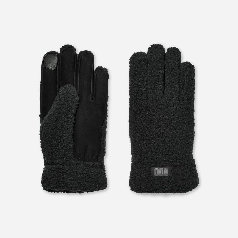 Rokavice UGG Polyester Fleece Gloves Črna | 101066-BLK, 1