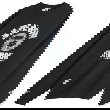 Pleteni pulover AAPE by A Bathing Ape AAPE Union Monogram Knit Sweater Črna | AAPKNMB370XXNBKX, 0