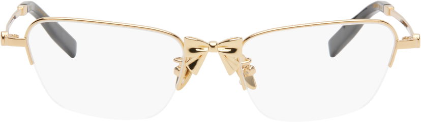Sončna očala SHUSHU/TONG SHUSHU/TONG YVMIN Edition Metal Bowknot Glasses Kovinski | 25692GLD00NN