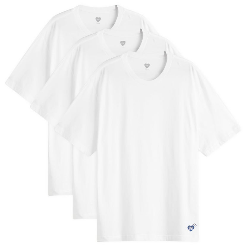 Majica Human Made 3-Pack T-Shirt, Size Large, by Human Made Bela | HM30CS037-WHT