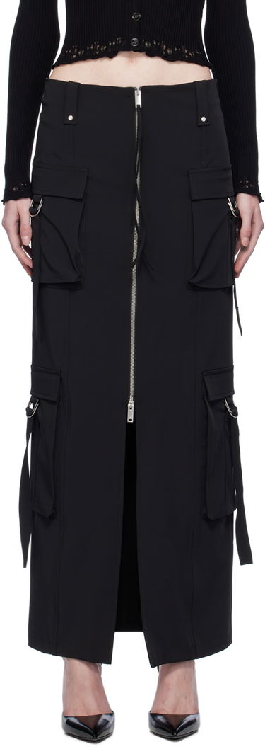 Krila Blumarine Blumarine Cargo Maxi Skirt Črna | A344G010A, 0
