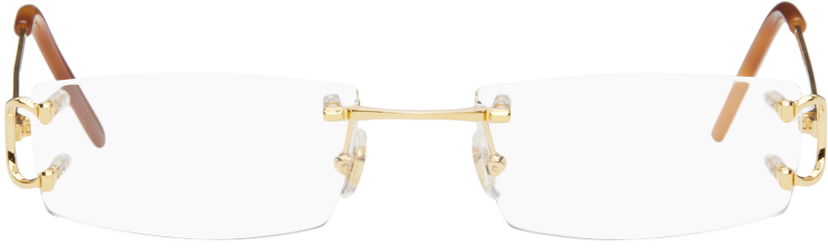 Sončna očala Cartier Rectangular Glasses Bež | CT0092O
