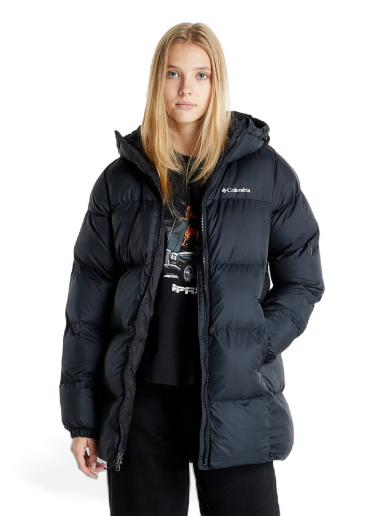 Jakna Columbia Puffect™ Mid Hooded Jacket Črna | 1864791010