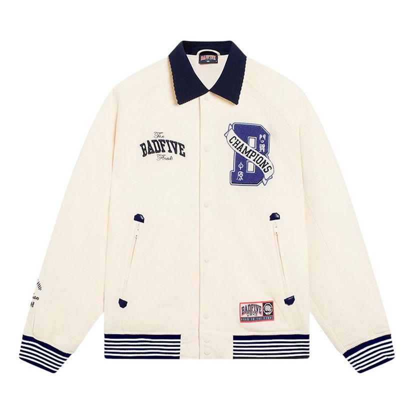 Bomber jakna Li-Ning BadFive Logo Loose Fit Jacket Bela | AJMS109-2