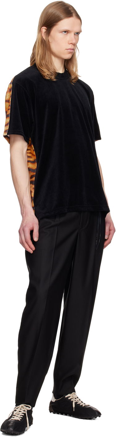 Majica Mastermind WORLD Mastermind World Regular Fit Switched Animal Velour T-Shirt Črna | MW25S14-TS001-018, 3